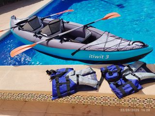 Kayak inflable Itiwit 3 plazas