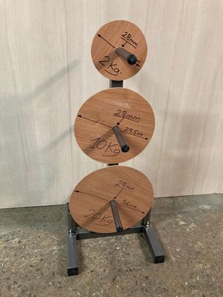 Soporte Discos de Pesas y Barras  28 mm Decathlon 