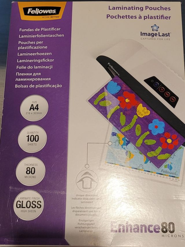 Plastificadora GBC Fusion 1100L Negra y fundas