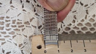 Correa reloj antigua inoxidable elástica sin usar 