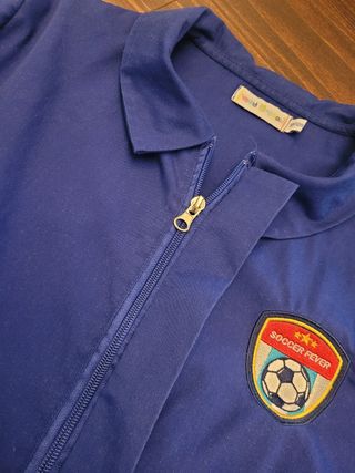 Grembiule bambino calcio blu