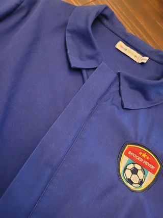 Grembiule bambino calcio blu