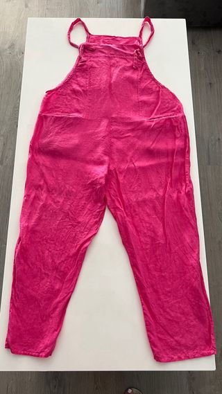 Mono largo lino fucsia