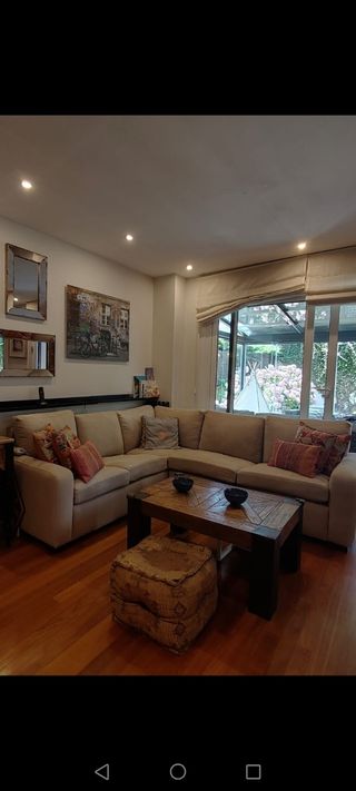 Sofá esquinero beige 240x260cm