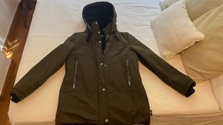 Parka verde mujer Zara