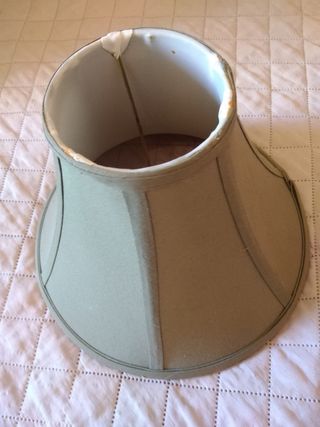 Cúpula para abajur em tecido bege