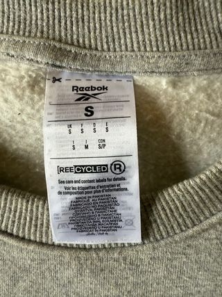 Sudadera Reebok Gris 