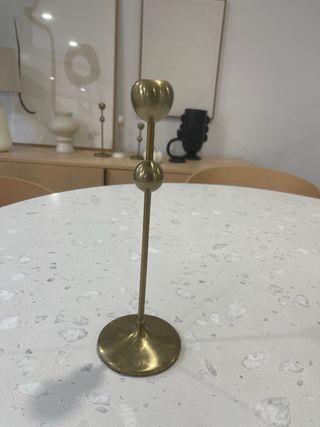 Candelabro Metálico Dorado