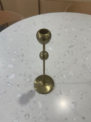 Candelabro Metálico Dorado