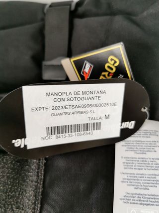 Manoplas montaña Gore-Tex talla M nuevas.