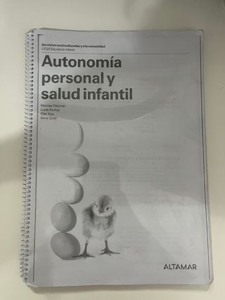 Libro Autonomía personal y salud infantil