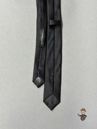 Corbata Accessoires Negra Lisa