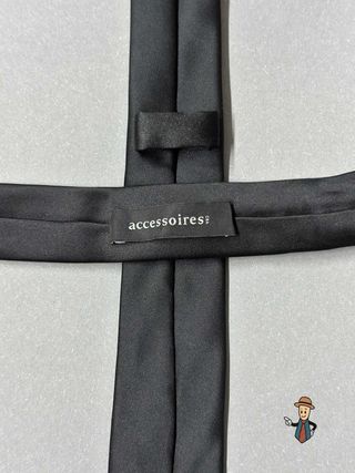 Corbata Accessoires Negra Lisa
