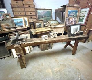 Banco de trabajo antiguo 1820