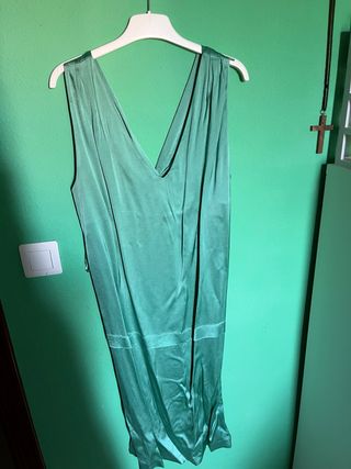 Vestido de fiesta verde