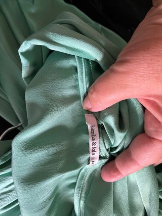 Vestido de fiesta verde