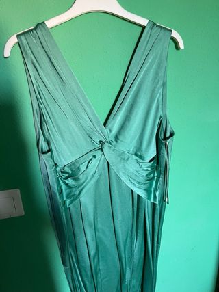 Vestido de fiesta verde