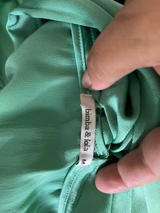 Vestido de fiesta verde