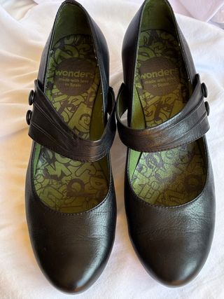 Zapatos Wonders Negros Talla 38