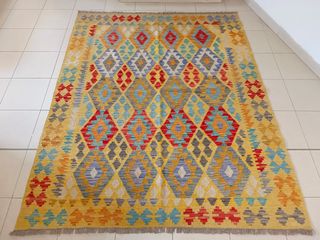 Tappeto Kilim Afghano 191x159 cm Lana