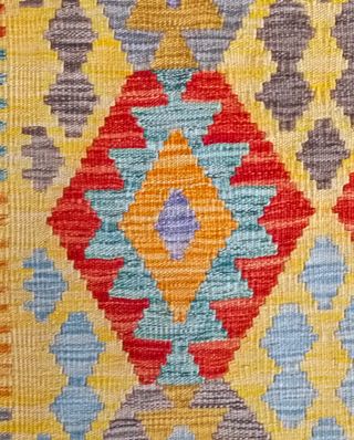 Tappeto Kilim Afghano 191x159 cm Lana