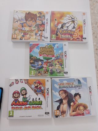 Lote 5 Videojuegos Nintendo 3DS