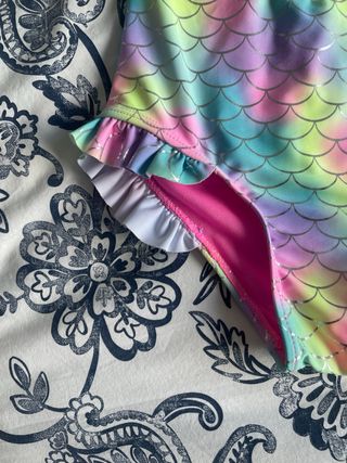 Bañador niña manga larga sirena