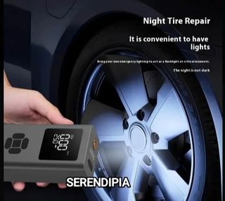 COMPRESOR/ARRANCADOR PARA COCHE (color gris)