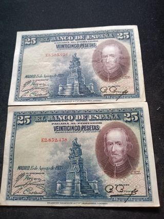 Varios Billetes España Antiguo