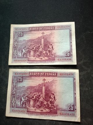 Varios Billetes España Antiguo