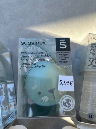 Pack Bebé Suavinex: Biberón y Portachupetes