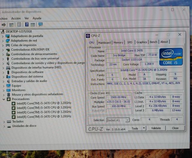 Intel i5-3470 + cooler + pasta