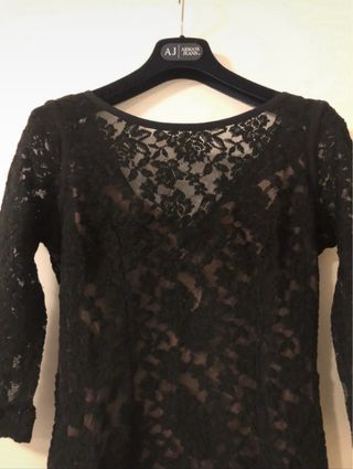 Abito longhette in pizzo nero