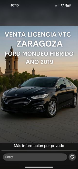 vtc licencia de zaragosa barato