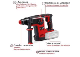 Einhell Martillo Perforador Batería Profesional