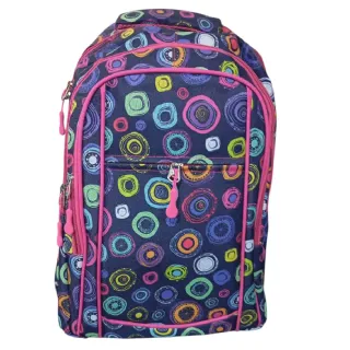 Mochila Escolar Círculos Adaptable Carro