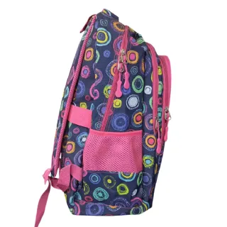 Mochila Escolar Círculos Adaptable Carro