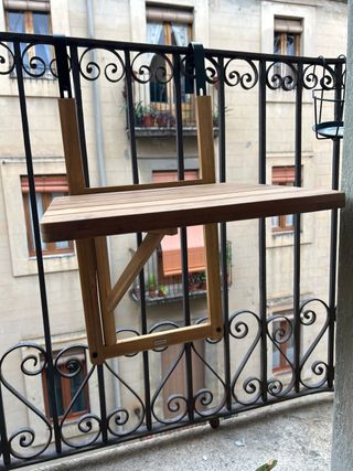 Mesa plegable para balcón