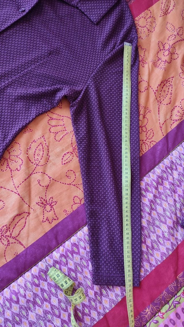 Camisa calada burdeos manga larga