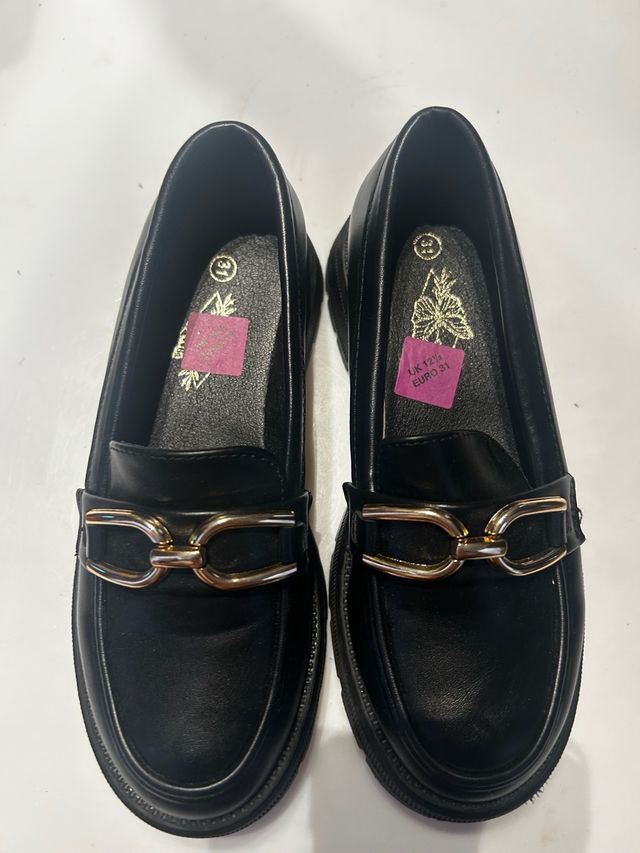 Mocasines negros niña talla 31