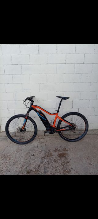Bicicleta Eléctrica Naranja y Negra