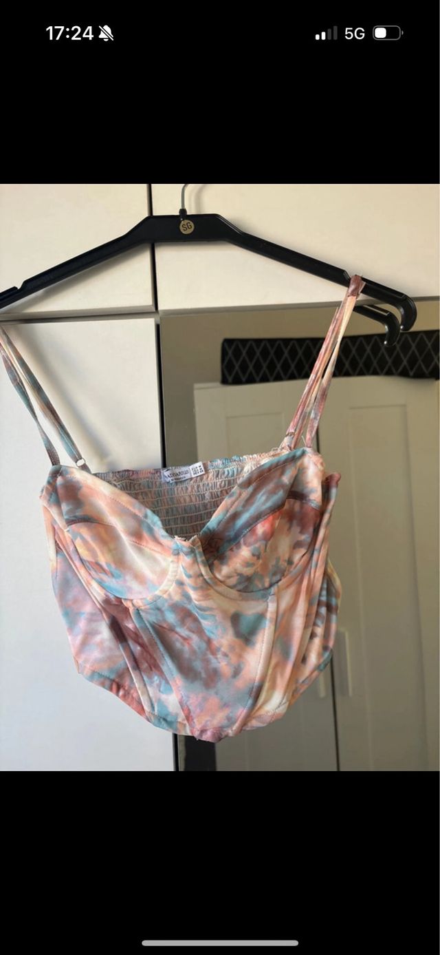 Top mujer estampado tie-dye talla M