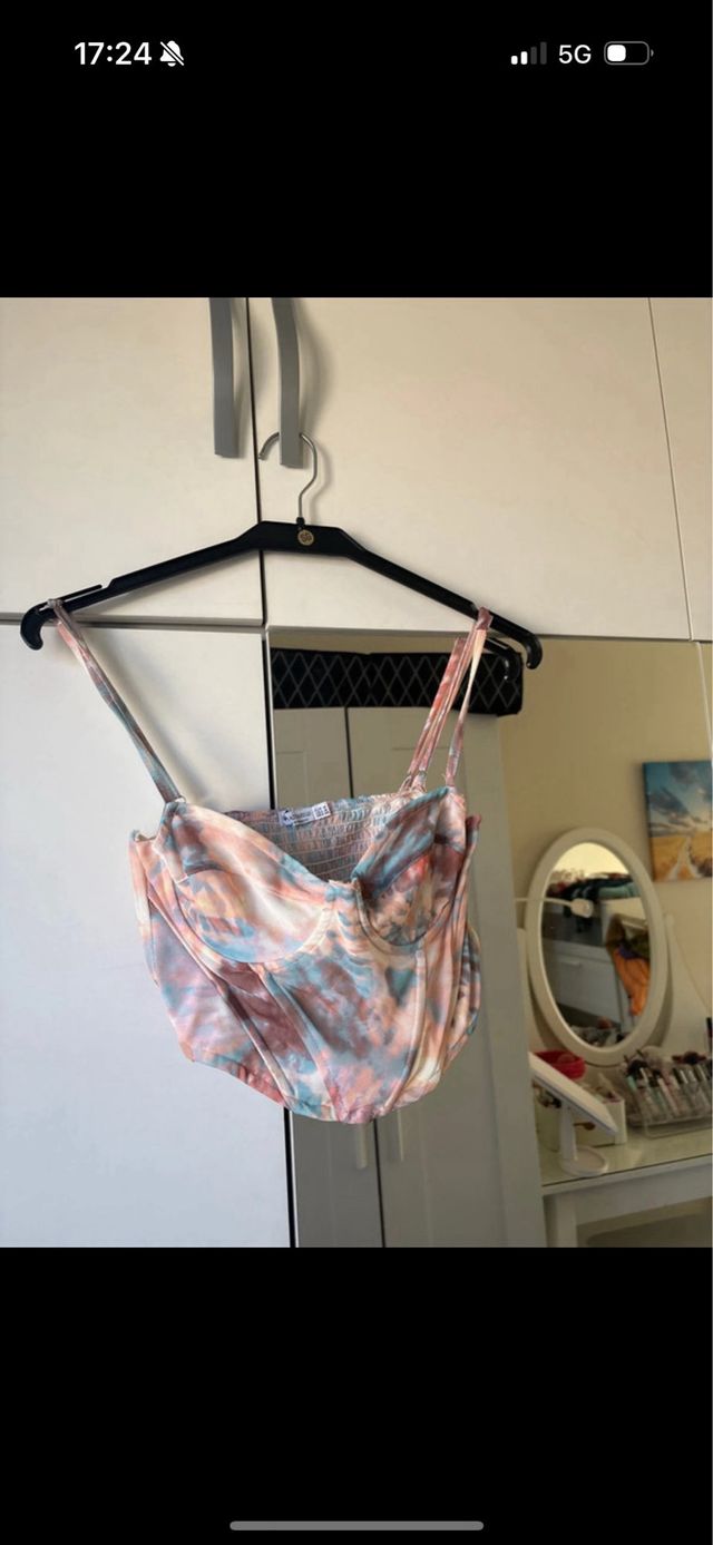 Top mujer estampado tie-dye talla M