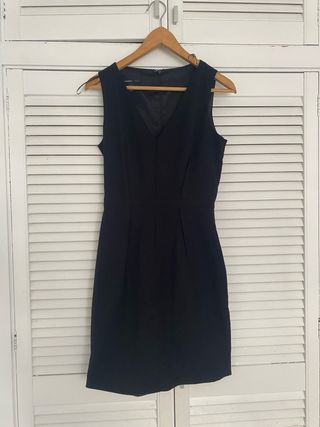 Vestido Negro Mango Talla S