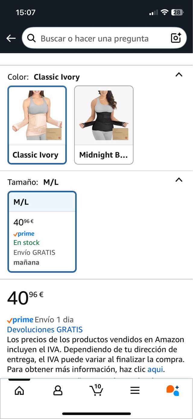 Faja Postparto Keabelly Beige Talla Única