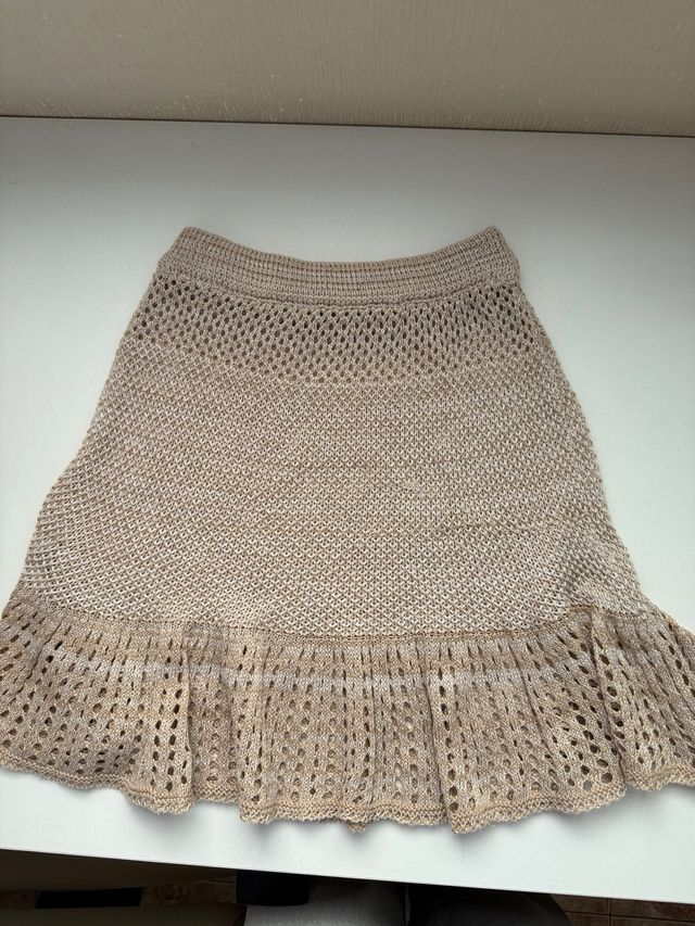 Conjunto Top y Falda Ganchillo Talla S