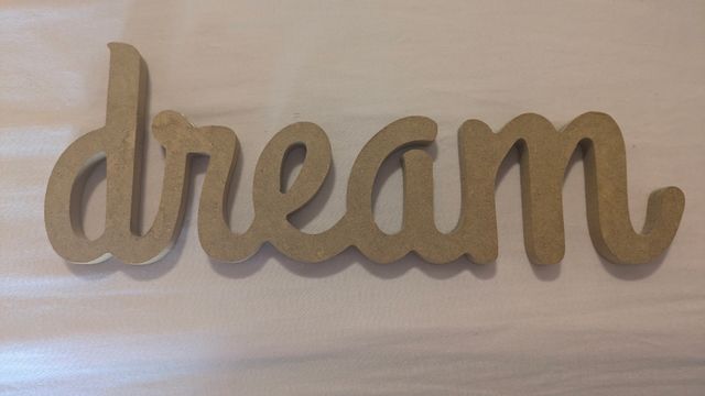 Letrero decorativo Dreams madera