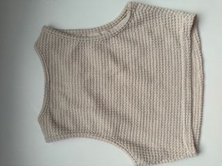 Conjunto Top y Falda Beige Shein Talla S