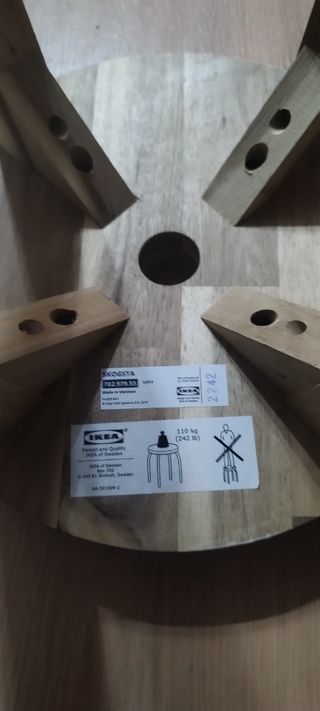 Taburete Alto IKEA Skogsta Madera