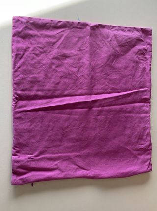 Funda Cojín Rayas Fucsia y Lila 40x40